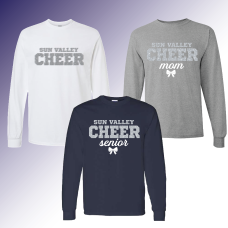 SV Cheer Long Sleeve Tee-Custom SV Cheer Long Sleeve Tee-Custom